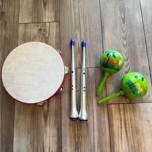 Kid Musical Instruments Bundle Set of 3 Musical Instruments